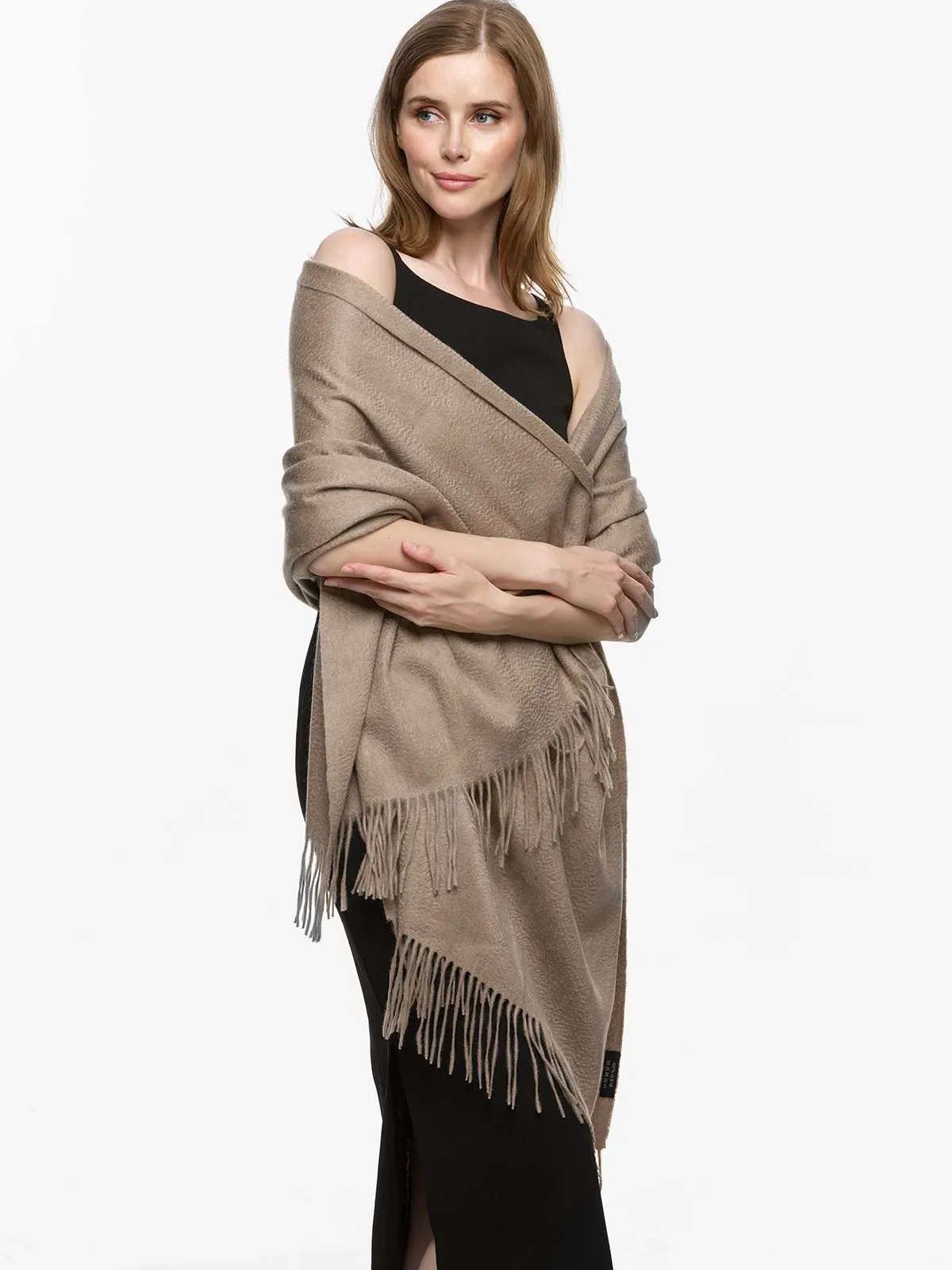 Taupe Cashmere Wrap