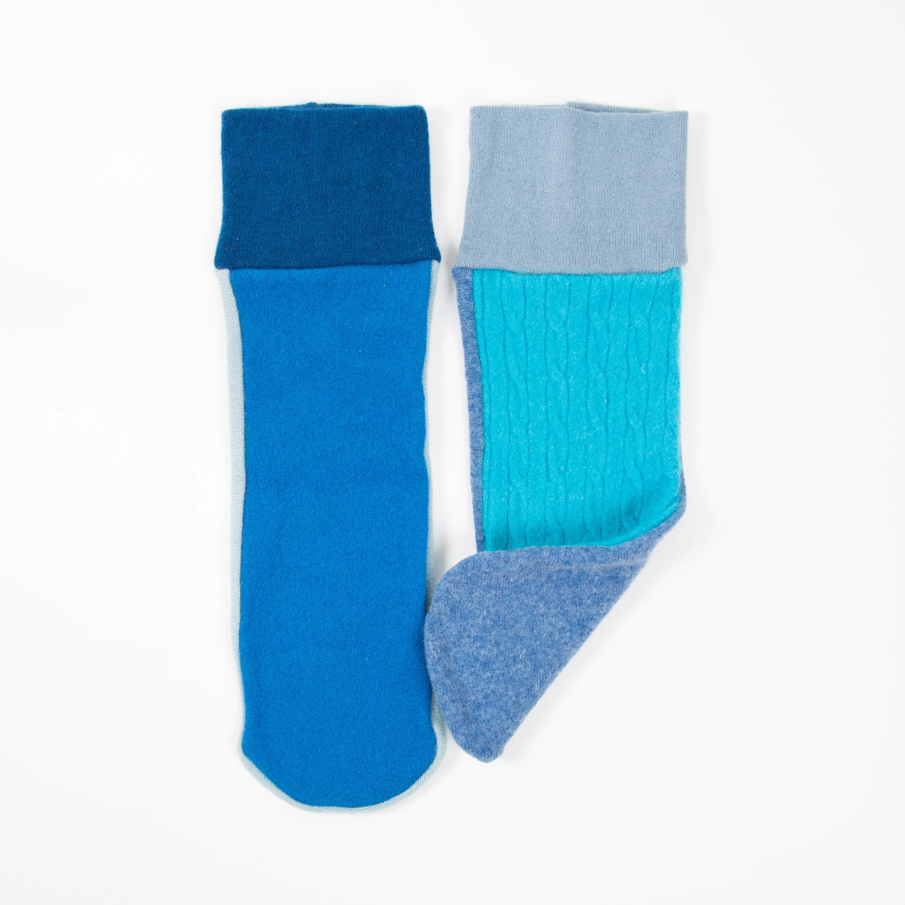 The Cashmere Bed Sock - Wonderfully Odd Blue mix