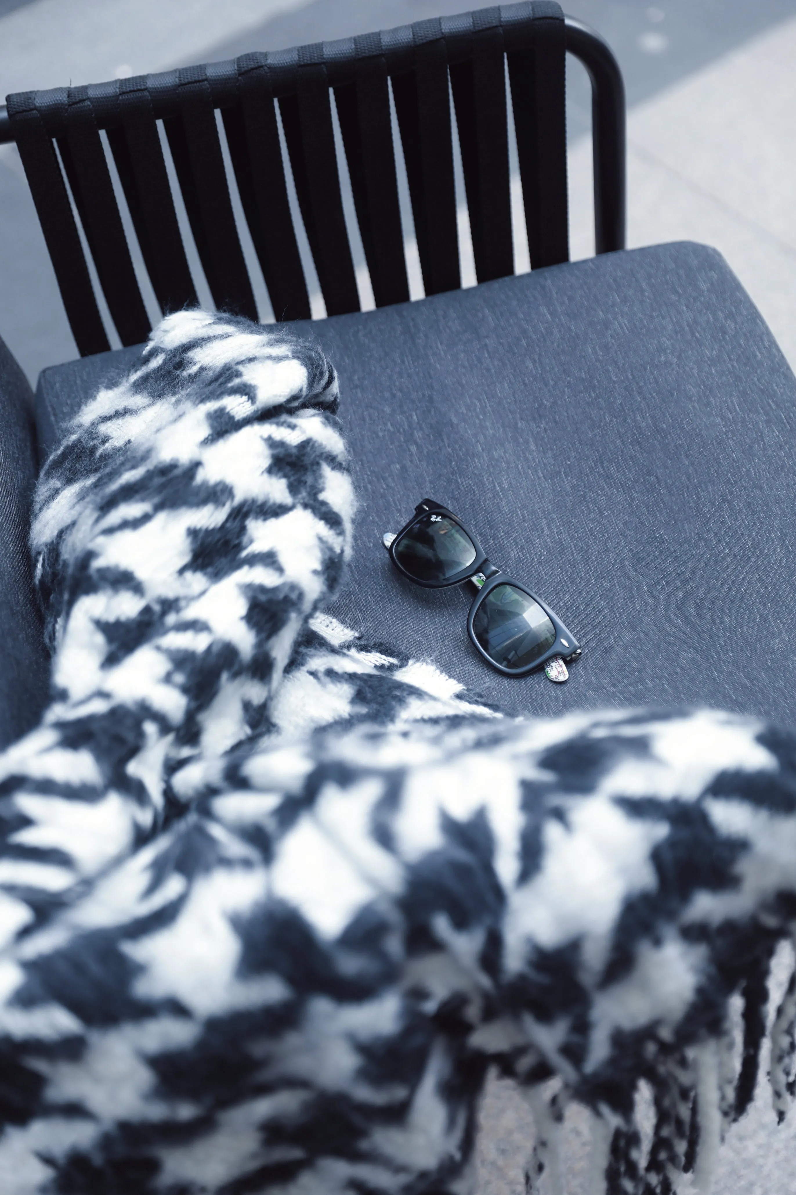 Thousand bird check scarf