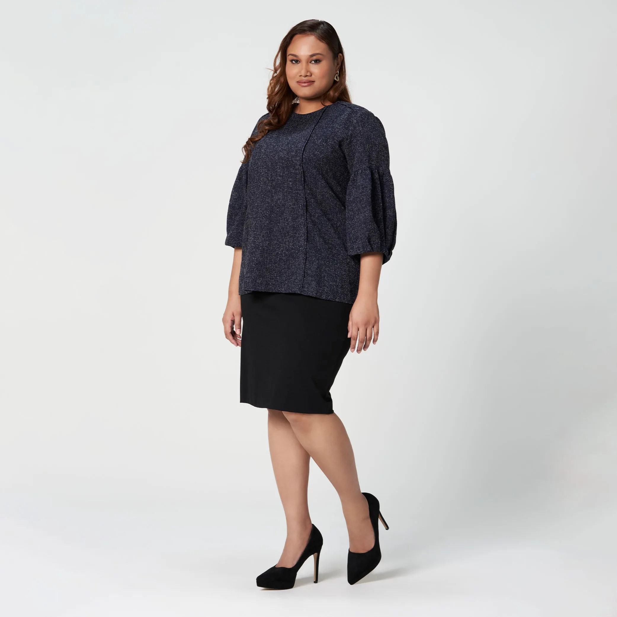 Tweed Boxy Top