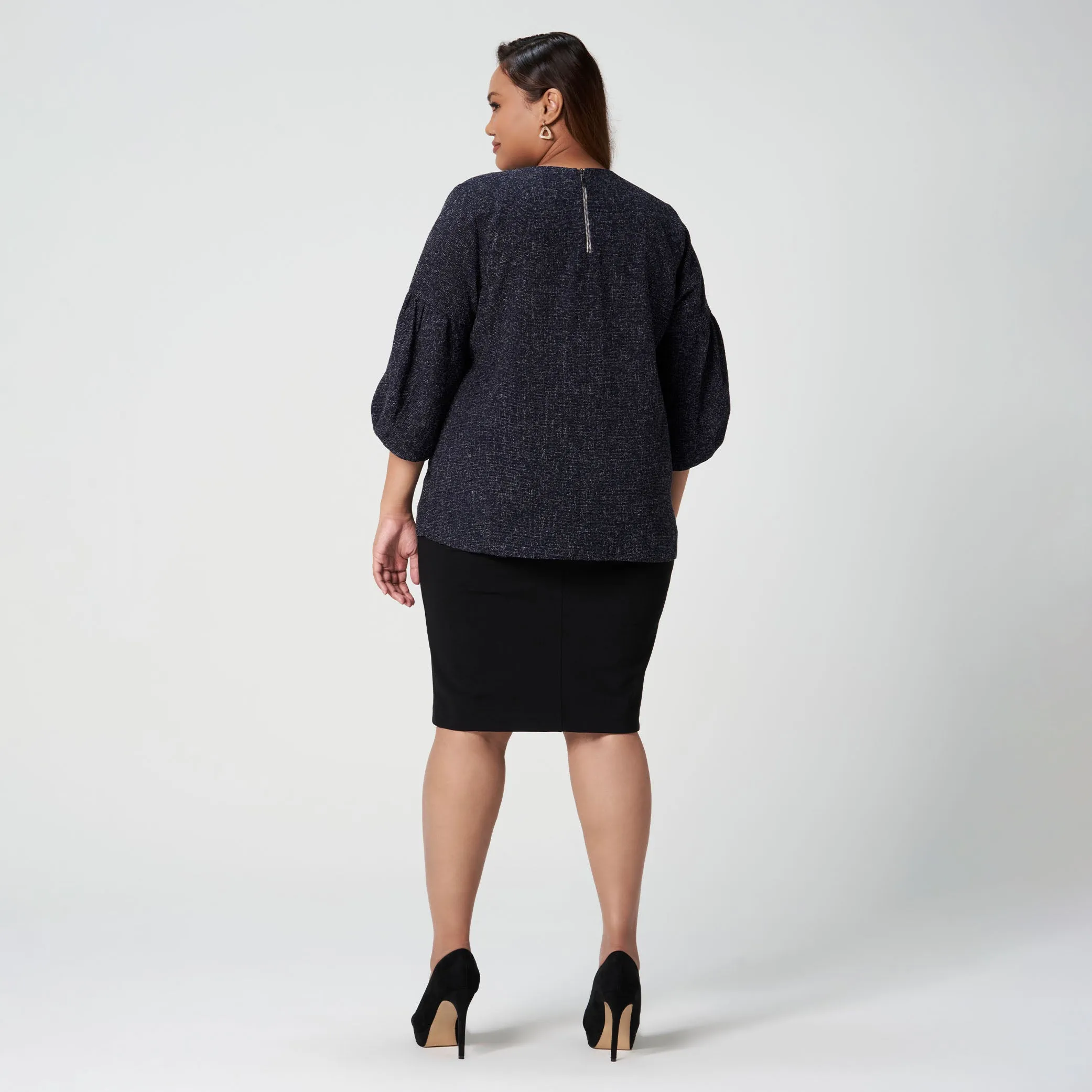 Tweed Boxy Top