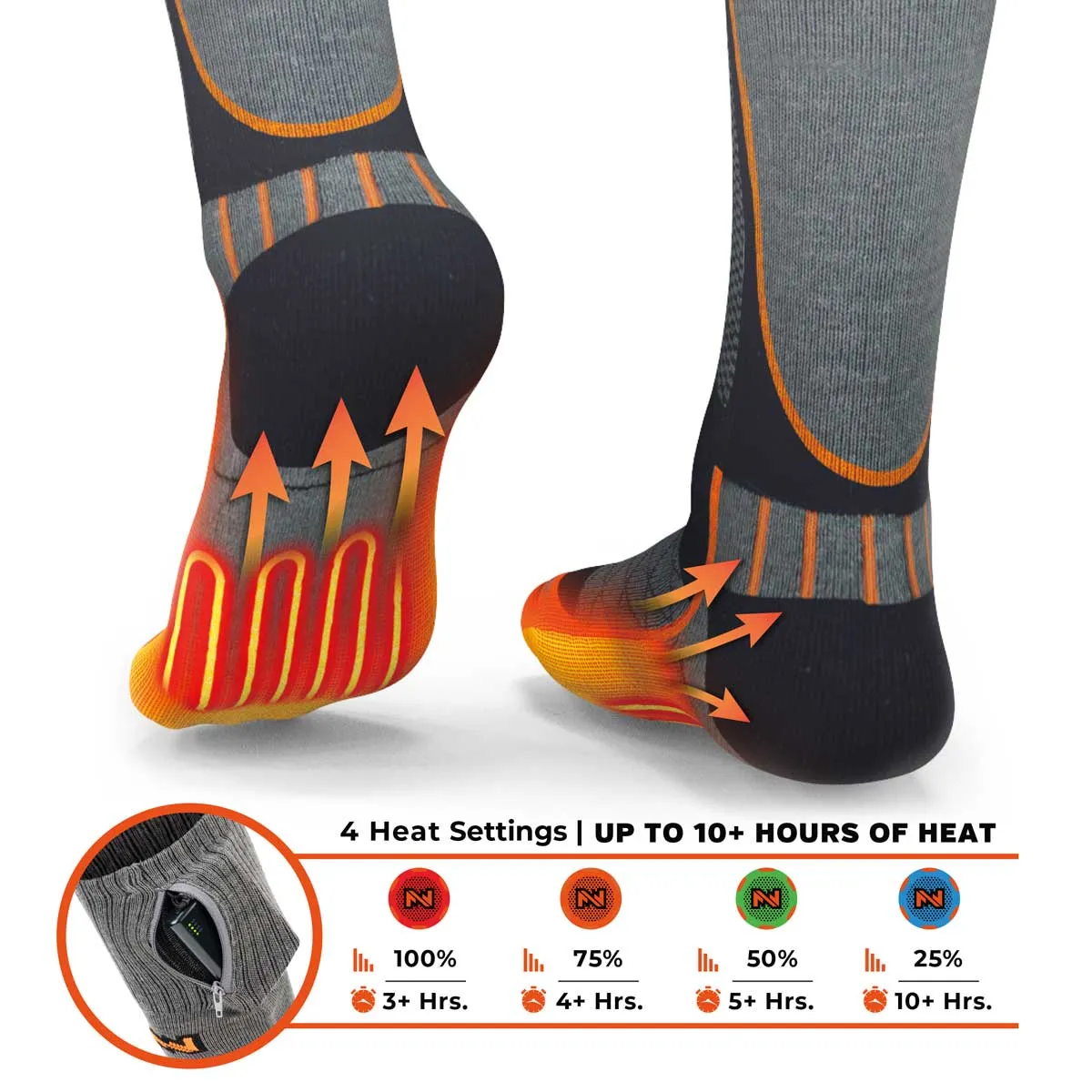 Unisex Heated Wool Socks