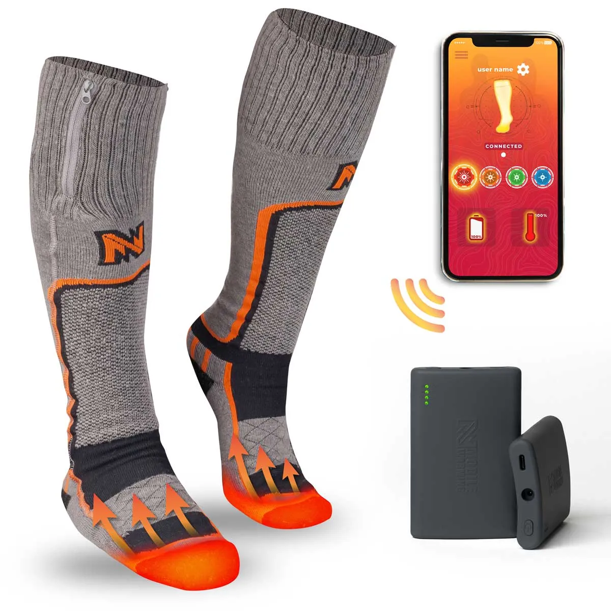 Unisex Heated Wool Socks