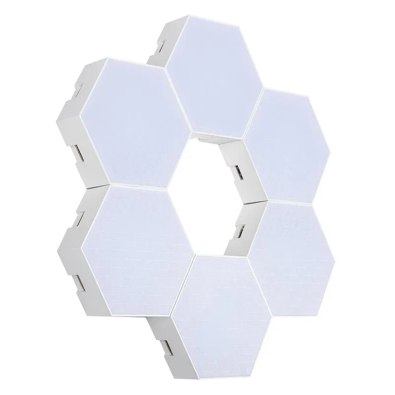 Vital Lites Hexagonal Quantum LED Wall Lights with App (6-Pack)