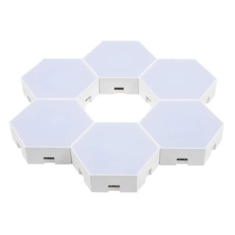 Vital Lites Hexagonal Quantum LED Wall Lights with App (6-Pack)