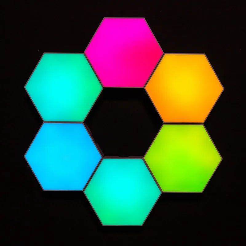 Vital Lites Hexagonal Quantum LED Wall Lights with App (6-Pack)