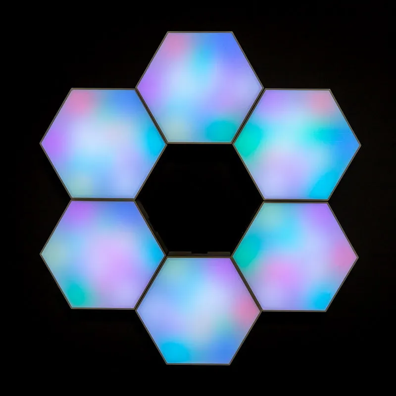 Vital Lites Hexagonal Quantum LED Wall Lights with App (6-Pack)