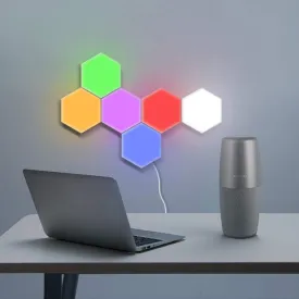 Vital Lites Hexagonal Quantum LED Wall Lights with App (6-Pack)