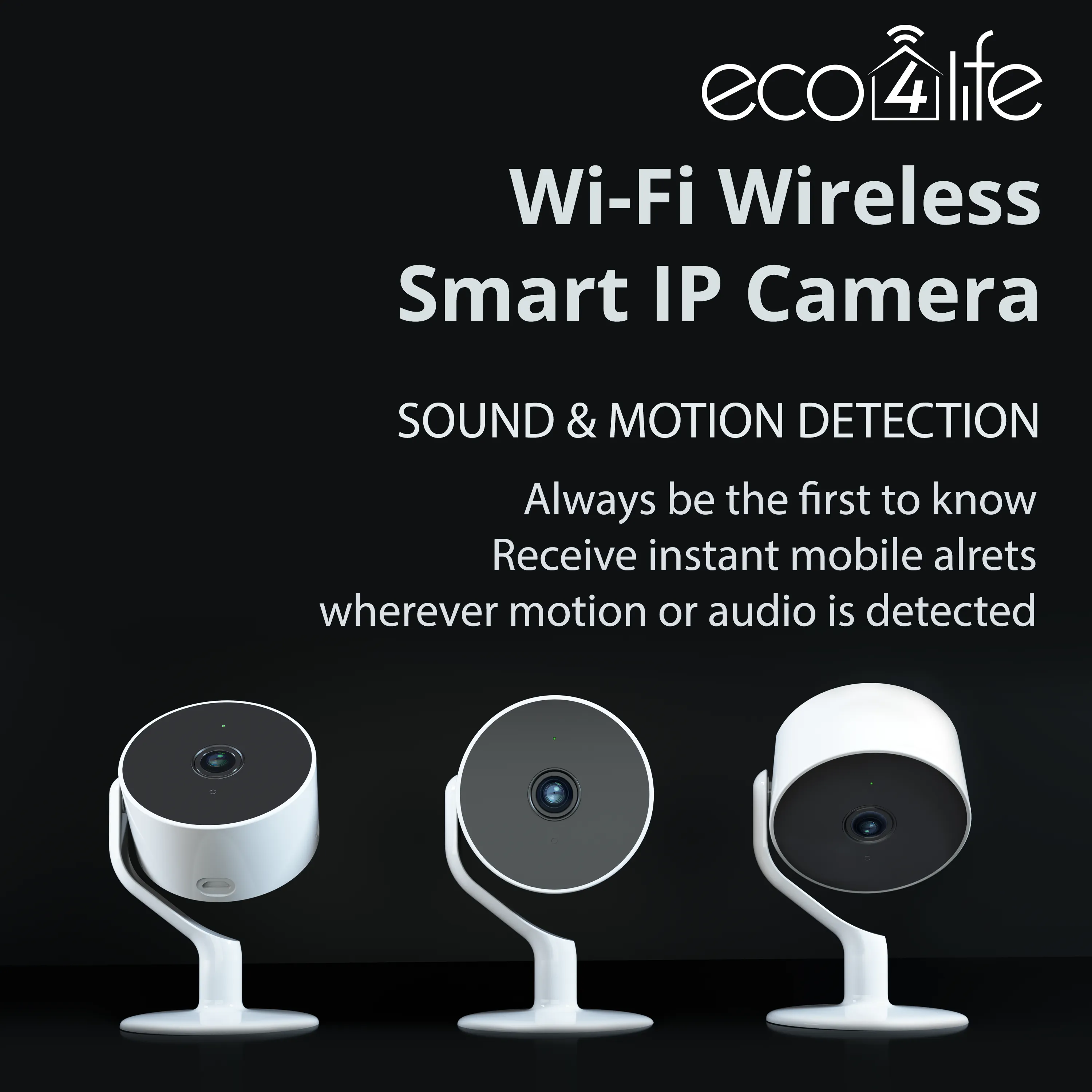 Wi-Fi Wireless Smart IP Camera with Dedicated Mobile App, Full HD 1080P, Indoor IP Camera with Night Vision, Two Way Audio Video, SD Card and Cloud Storage, Motion Detection. Pet/Baby Monitor