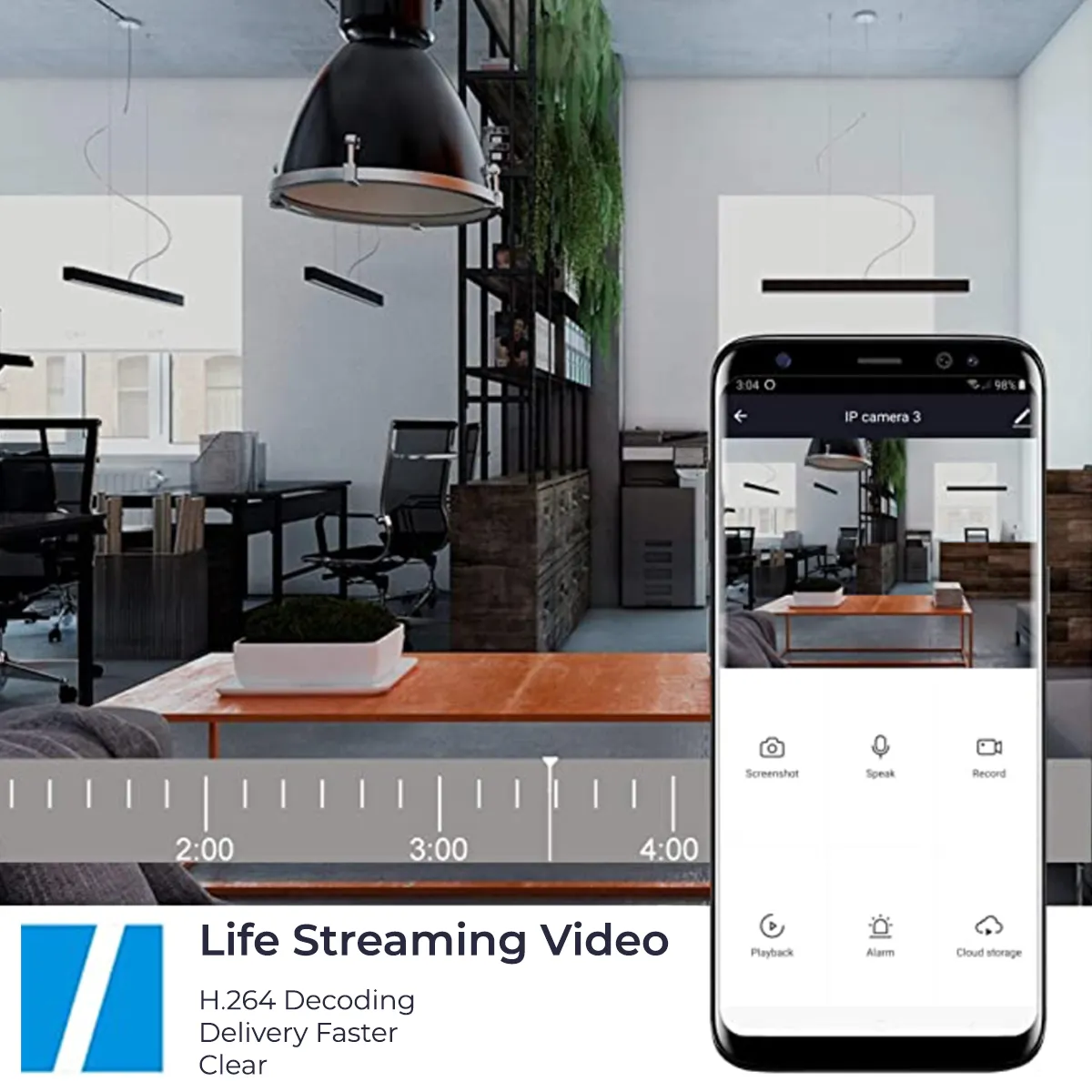 Wi-Fi Wireless Smart IP Camera with Dedicated Mobile App, Full HD 1080P, Indoor IP Camera with Night Vision, Two Way Audio Video, SD Card and Cloud Storage, Motion Detection. Pet/Baby Monitor